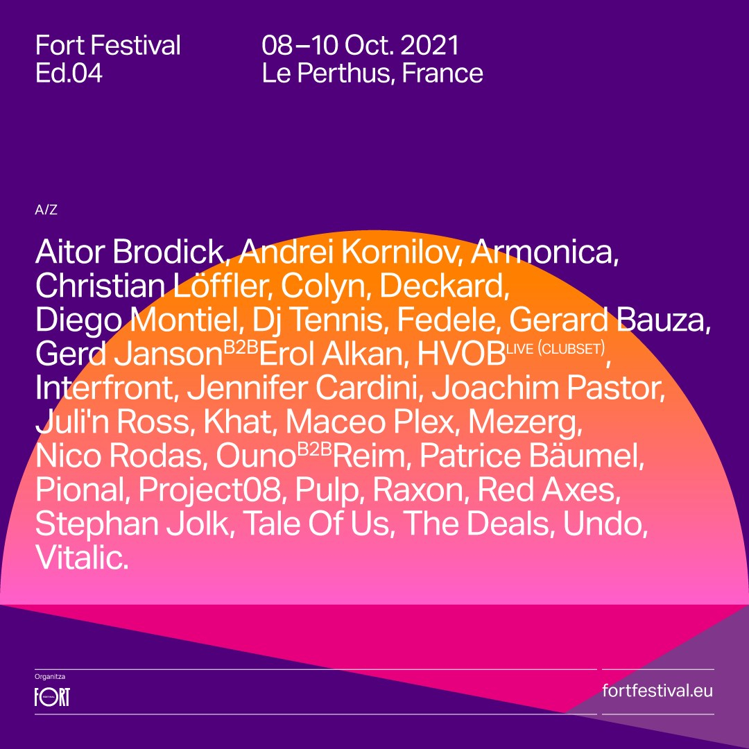 [RESCHEDULED] Fort Festival 2021 - Flyer front