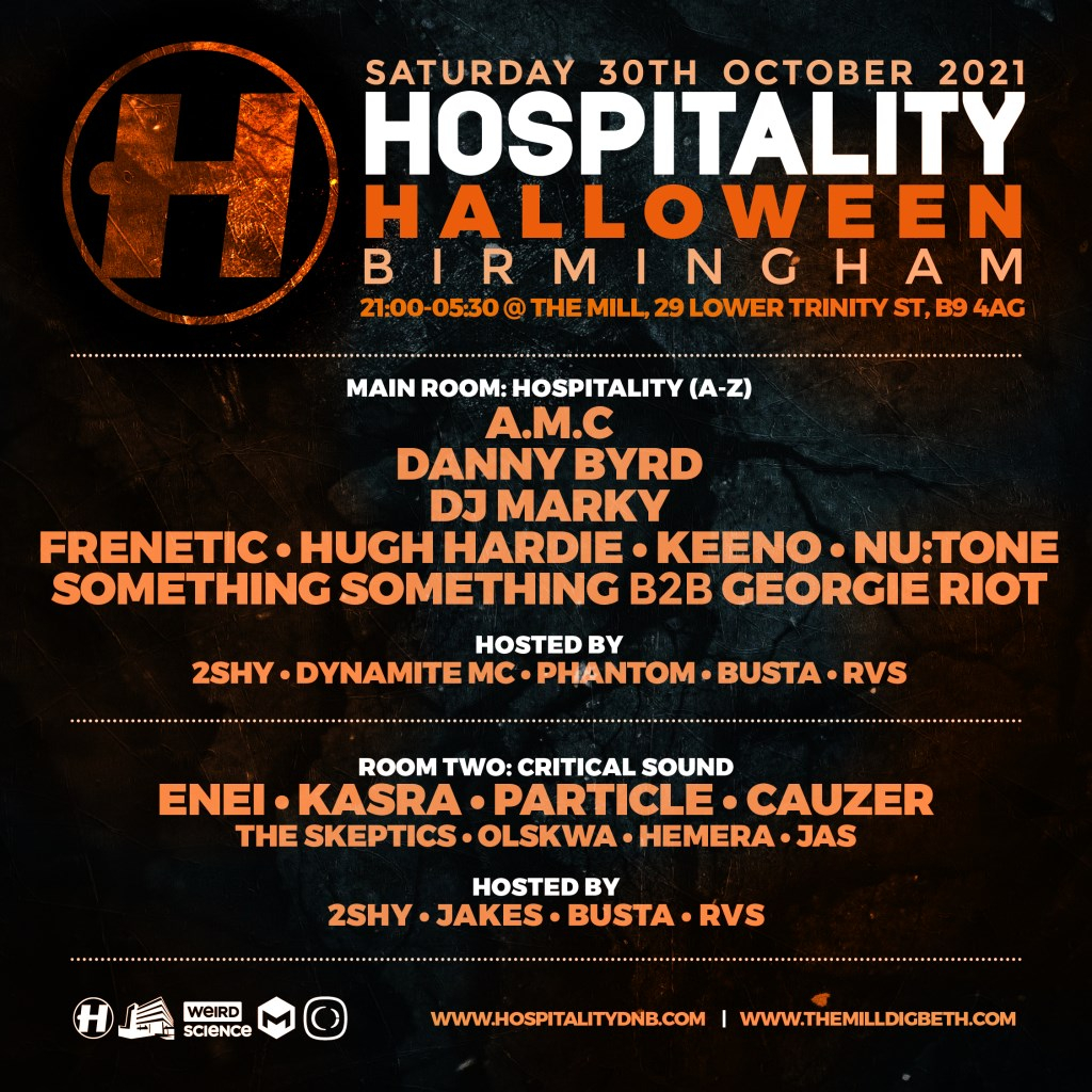 Hospitality Halloween: Birmingham - Flyer front