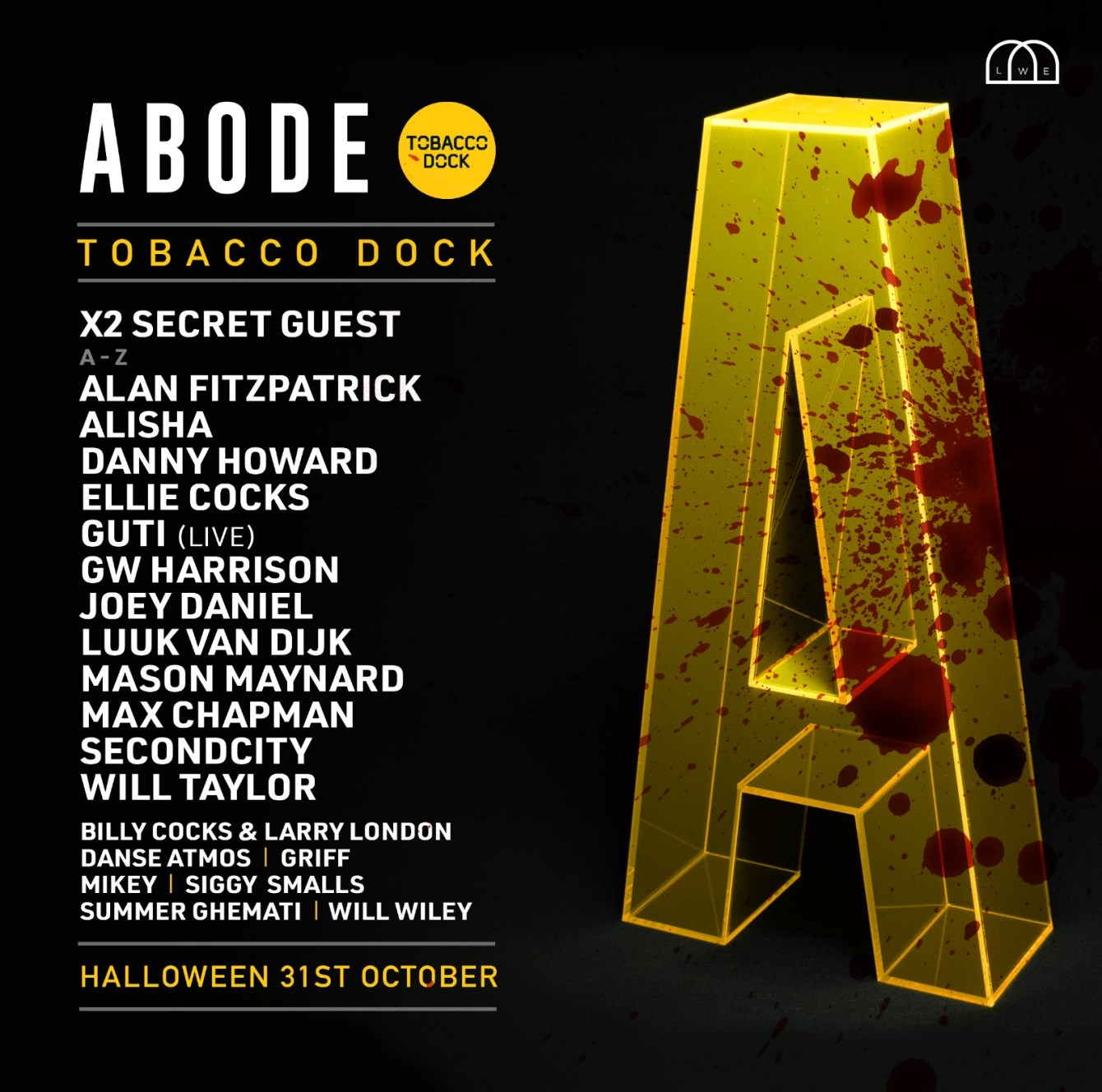 ABODE In The Dock - Flyer front