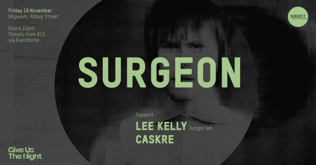 Surgeon, Lee Kelly & Caskre - Flyer front