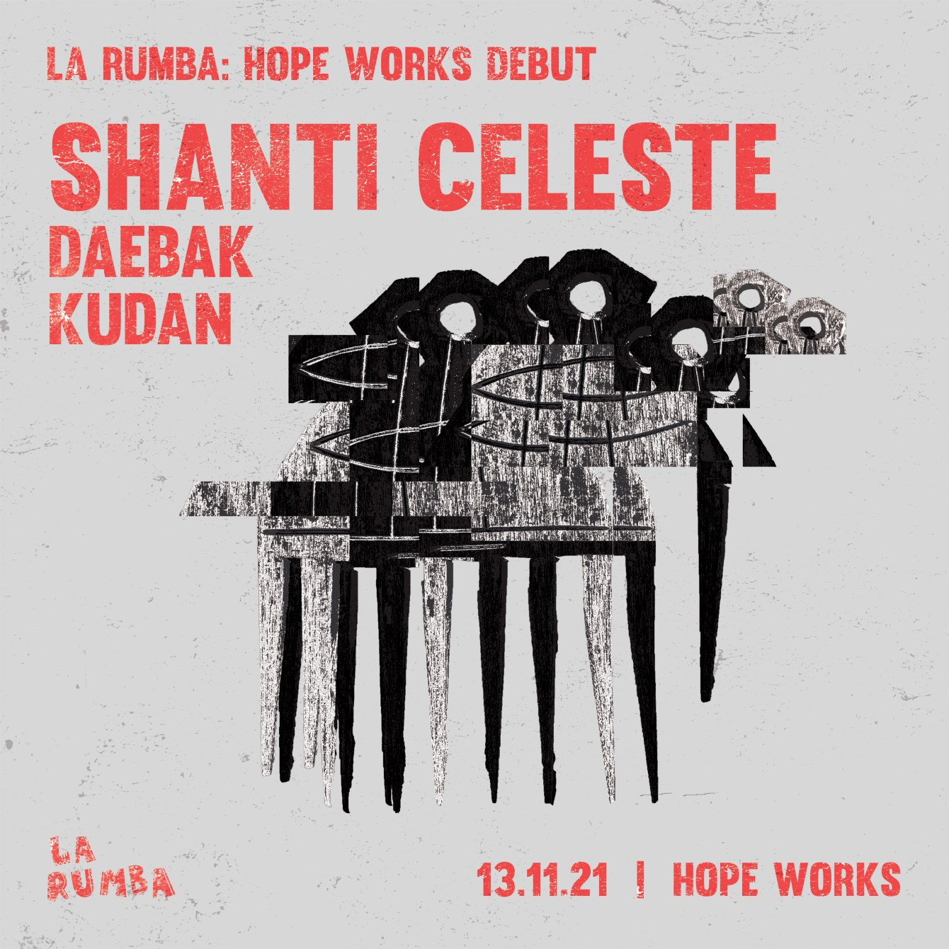 La Rumba: Shanti Celeste - Flyer front