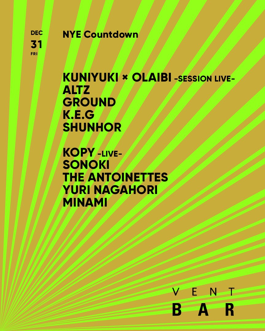 Kuniyuki x Olaibi, Altz / NYE Countdown - Flyer front