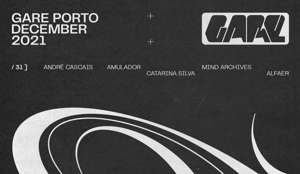 NYE - André Cascais + Amulador + Mind Archives + Catarina Silva + AlFaer - Flyer front