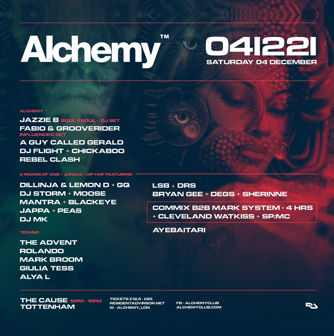 Alchemy: Closing Party - Flyer front