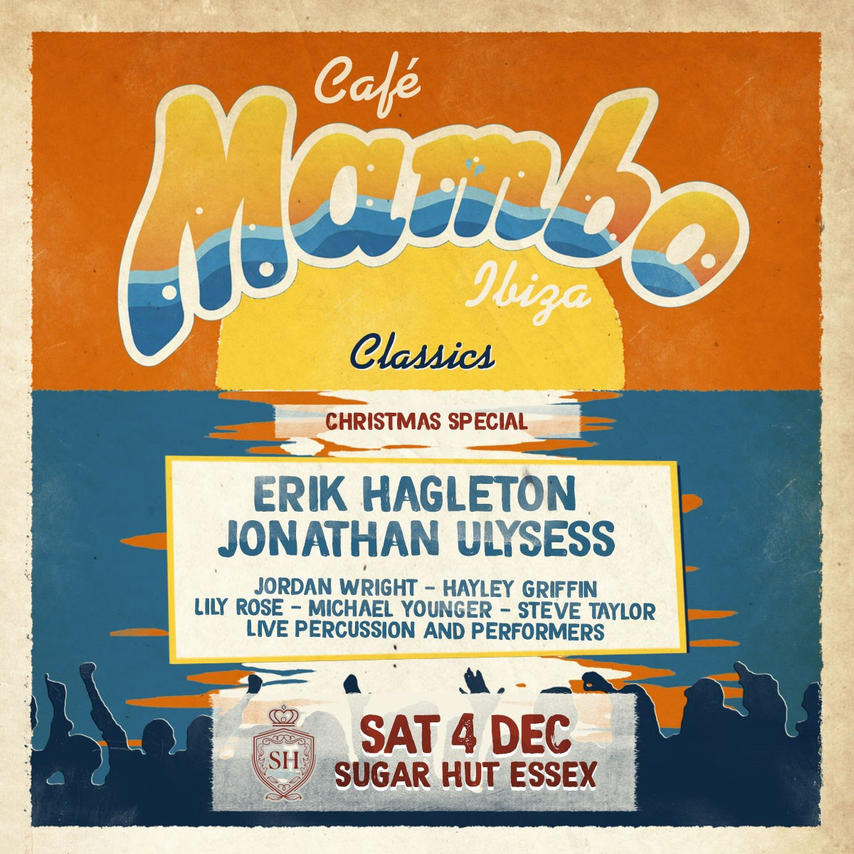 [CANCELLED] Cafe Mambo Ibiza Classics Xmas Party - Flyer front