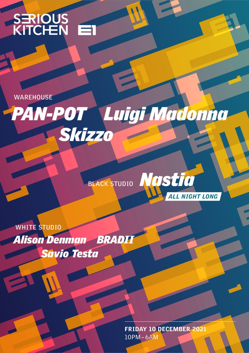 Pan-Pot, Luigi Madonna, Nastia (All Night Long), Skizzo - Flyer front