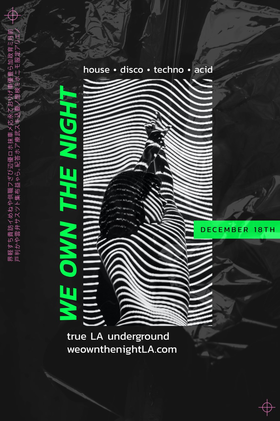 we own the night LA - Flyer front
