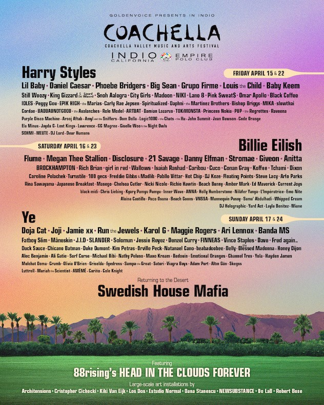 Coachella 2022 (15-17 April) - Flyer front