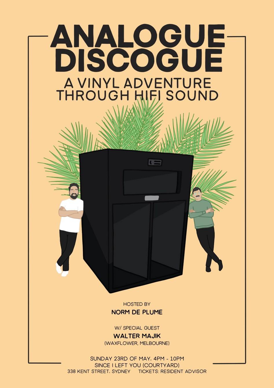 Analogue Discogue - Flyer front