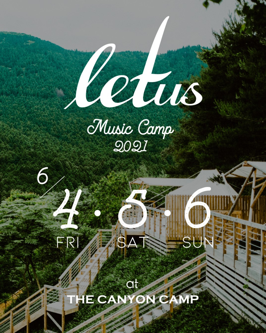 Letus Music Camp 2021 - Flyer front