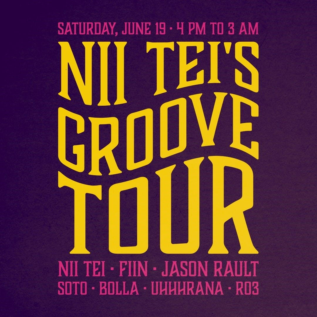 Nii Tei's Groove Tour II - Flyer front