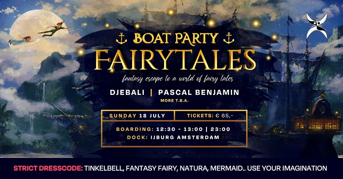 Fairytales Boat Party - Flyer front