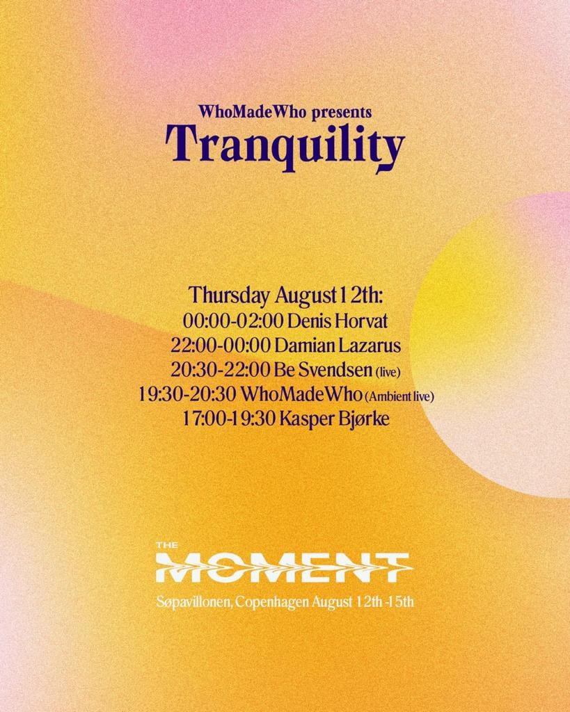 The Moment - Flyer front