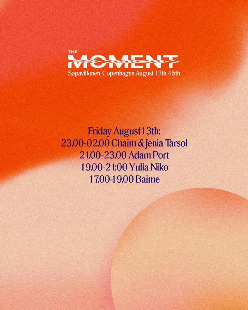 The Moment Friday - Flyer front