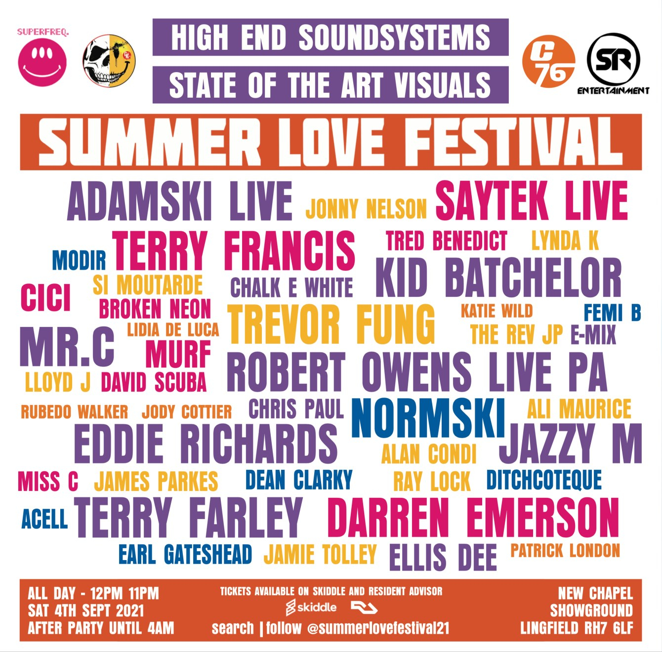 Summer Love Festival - Flyer back