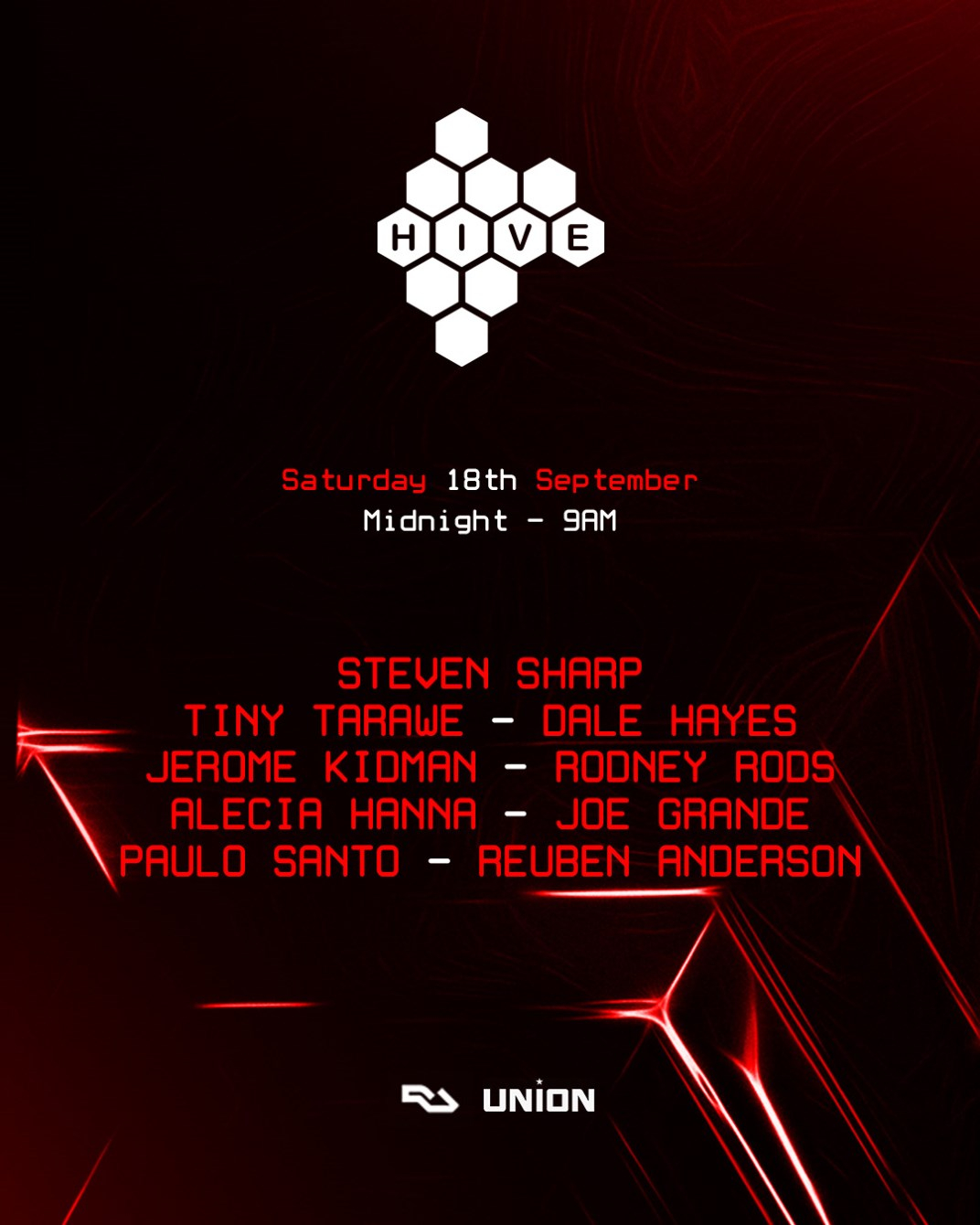 Hive September Sesh With Steven Sharp Paulo Santo Reuben Anderson Tiny Tarawe At Union Club Vauxhall London