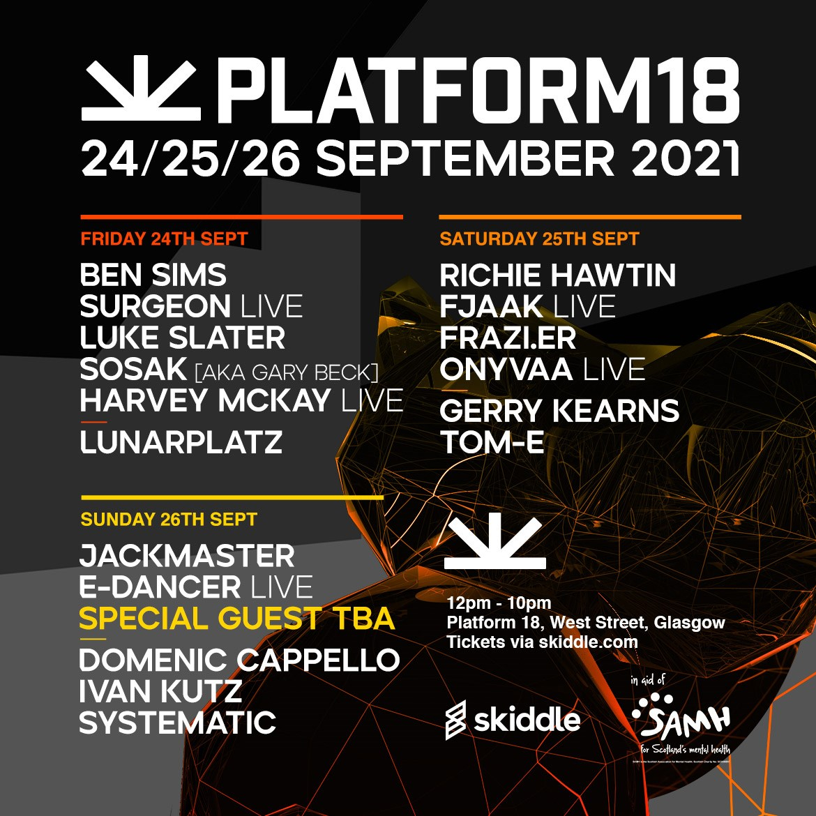 Platform 18 Street Festival September 2021 - Flyer front