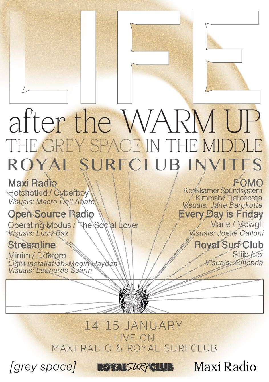 Life After the Warm Up:1.1 - Core Digital - Flyer front
