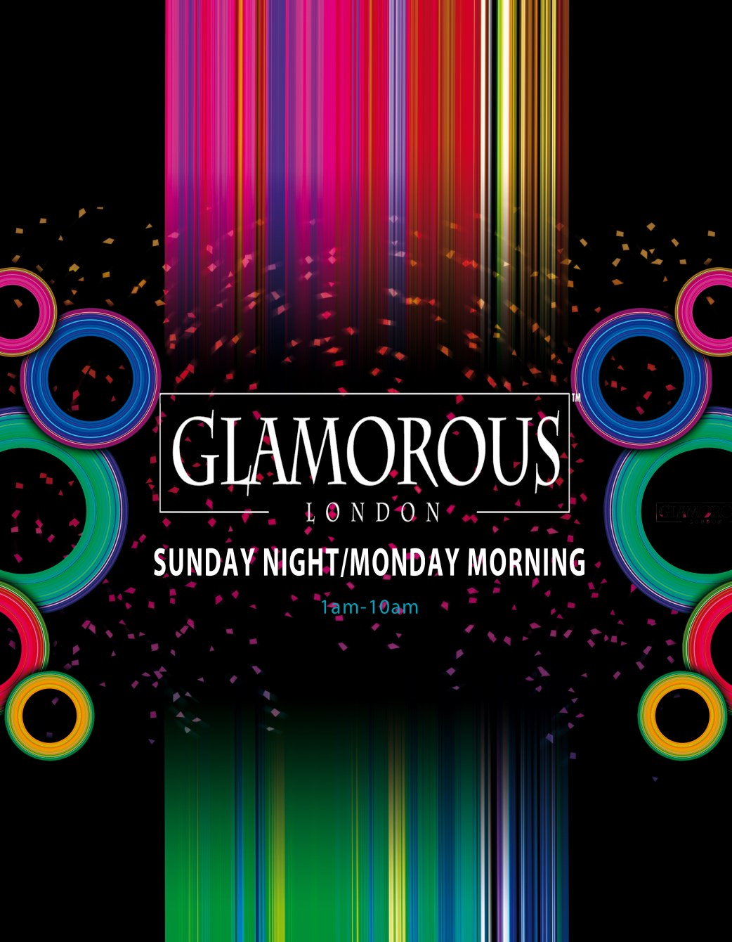 Glamorous Afterparty - Flyer front