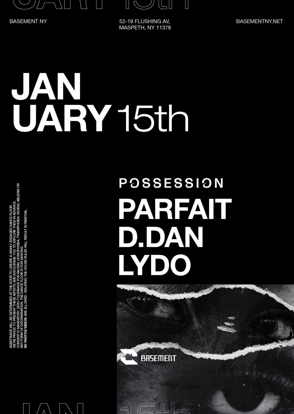 Possession: Parfait / D.Dan / Lydo - Flyer front