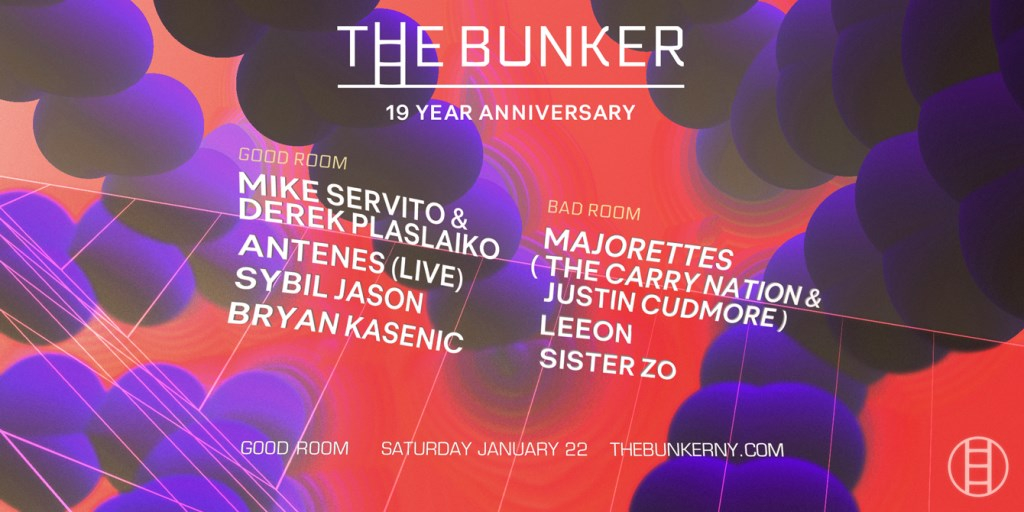 The Bunker 19 Year Anniversary - Flyer front