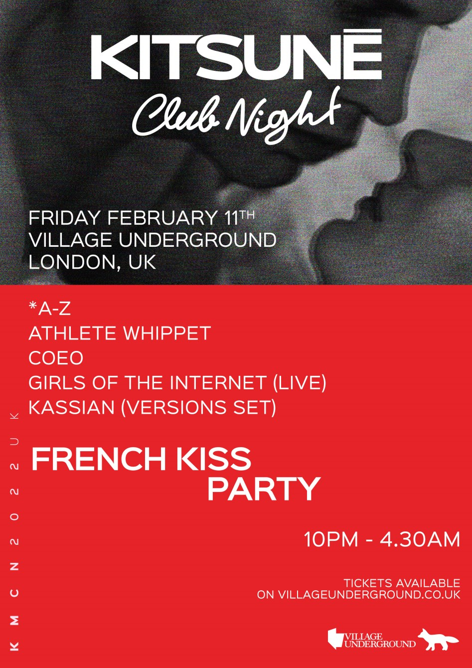 Kitsuné Club Night - French Kiss Edition - Flyer front