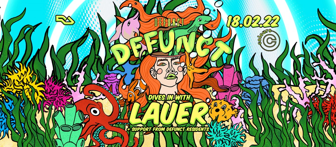 Defunct Dives in with Lauer - Flyer front