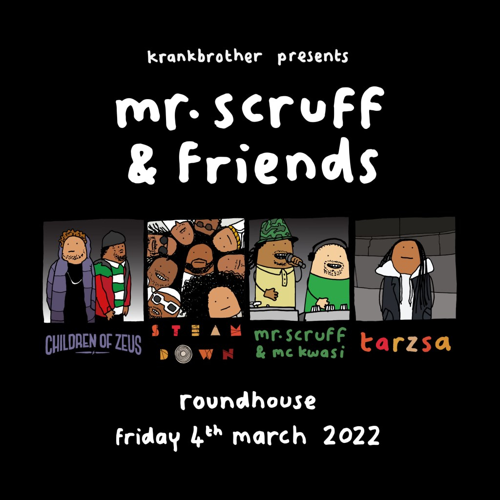 krankbrother presents: Mr. Scruff & Friends - Flyer front