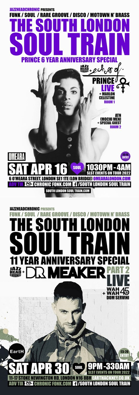 The South London Soul Train 11 Yr Special (Part 1) with Riot Jazz (Live) - More - Flyer back