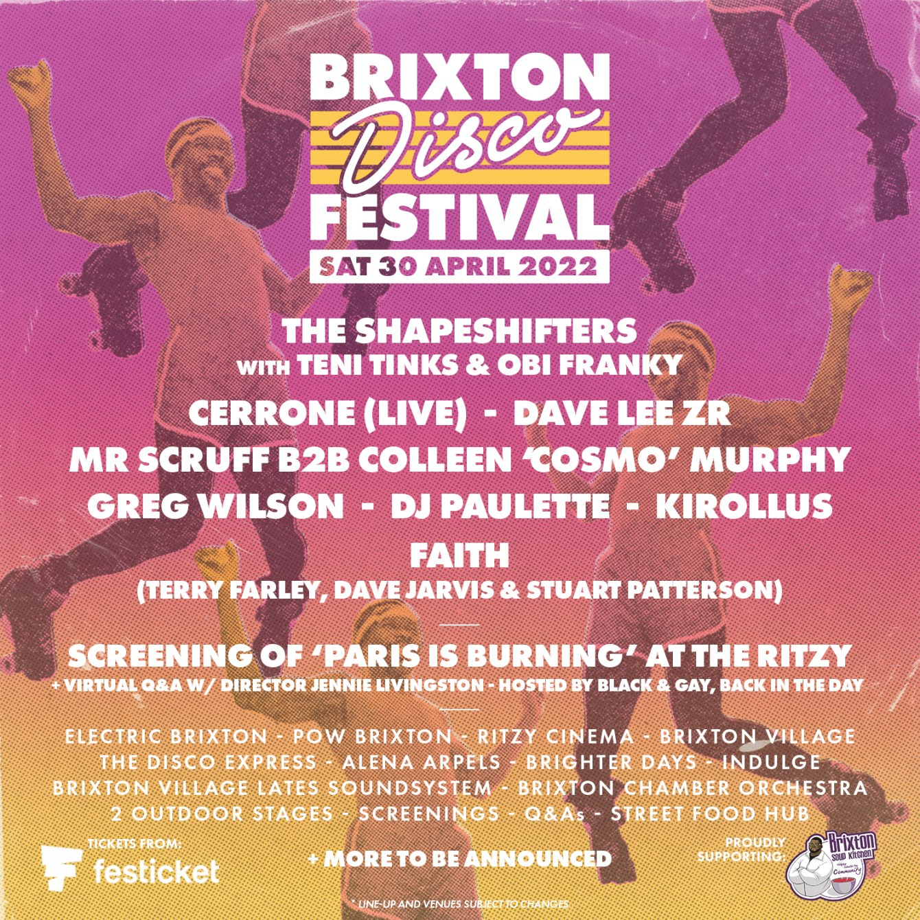 Brixton Disco Festival 2022 - Flyer front