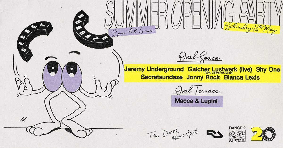 Secretsundaze Summer Opening Party - Flyer front
