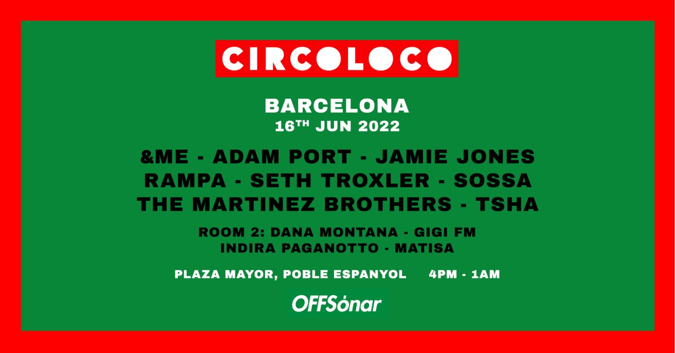 **SOLD OUT** Circoloco OFFSónar - Flyer front