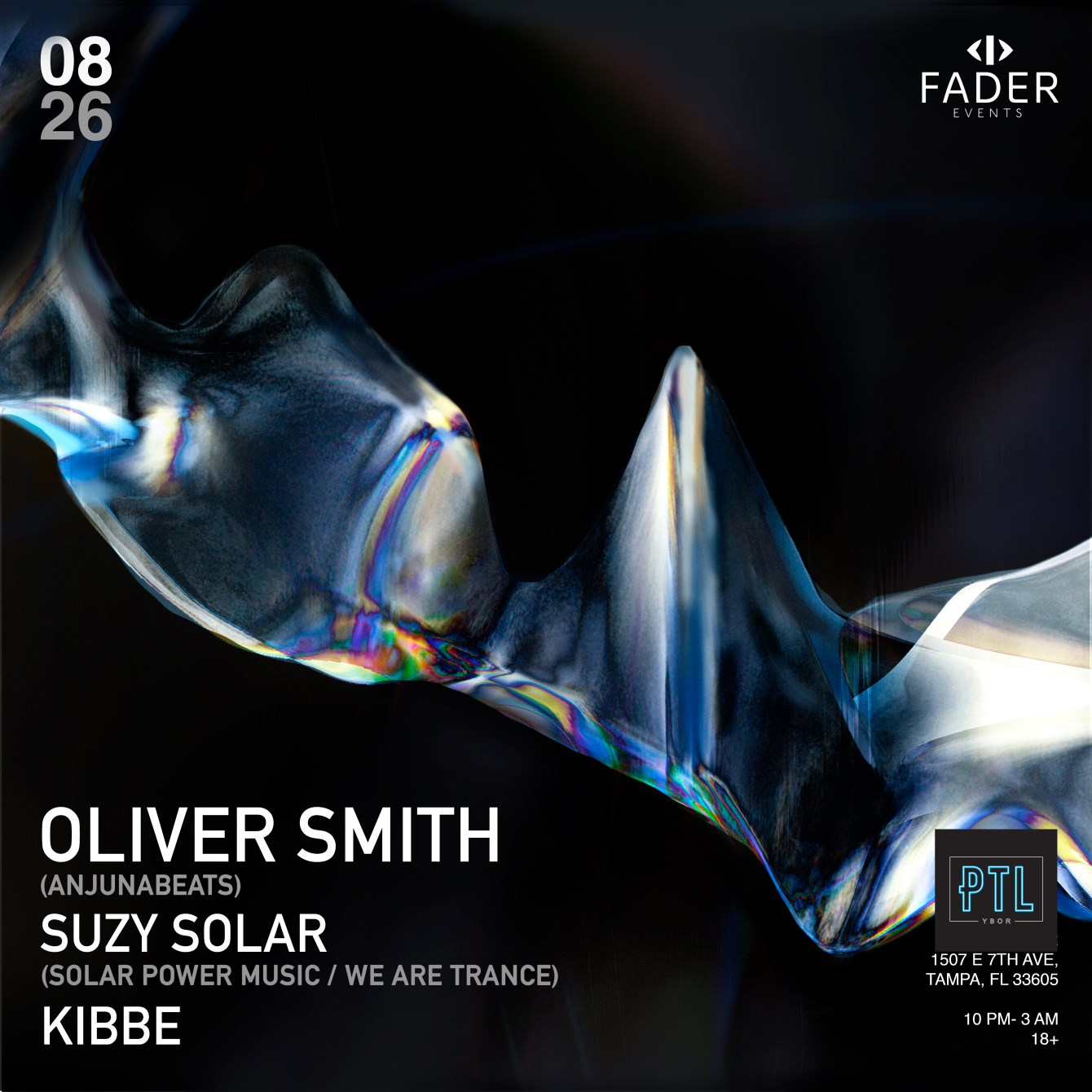 Fader Events Invites: Oliver Smith (Anjunabeats) with Suzy ...