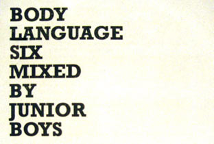 Junior Boys mix Body Language Six image
