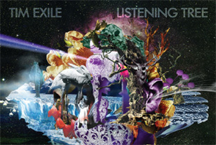 Tim Exile sits under his Listening Tree image