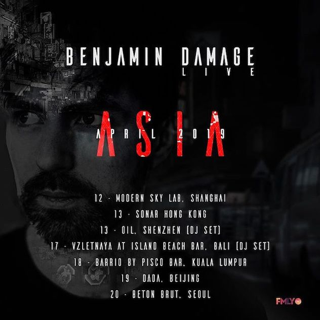 Benjamin Damage Will Spend The Next Two Weeks Touring Asia News Ra