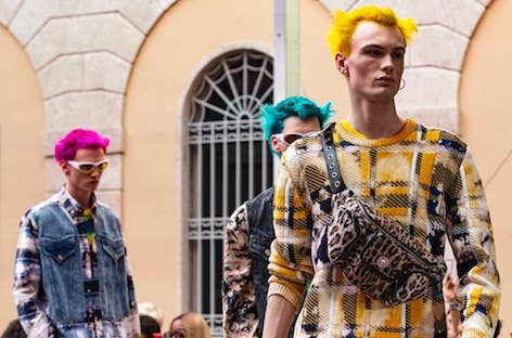 Donatella Versace's new menswear collection is inspired by The Prodigy's Keith Flint image