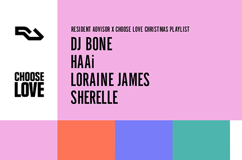 Listen to new Christmas-themed playlists from DJ Bone, SHERELLE, HAAi and Loraine James image
