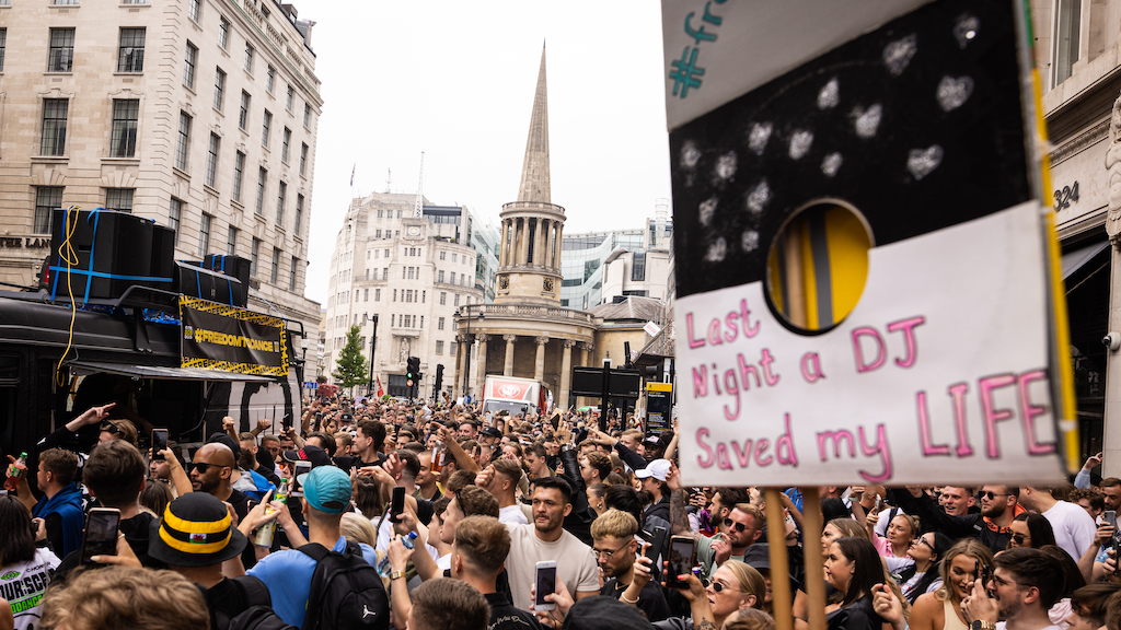 'It felt like a celebration': Thousands gather for #FreedomToDance protest in London image