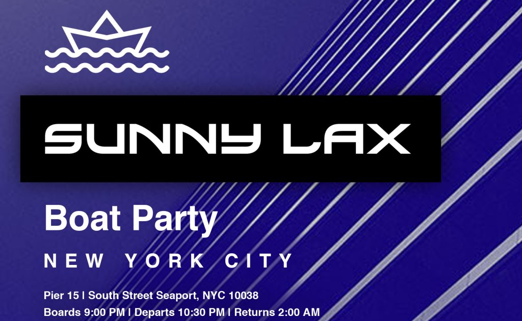 Sunny LAX Boat Party NYC Yacht Cruise - Iboatnyc at ...