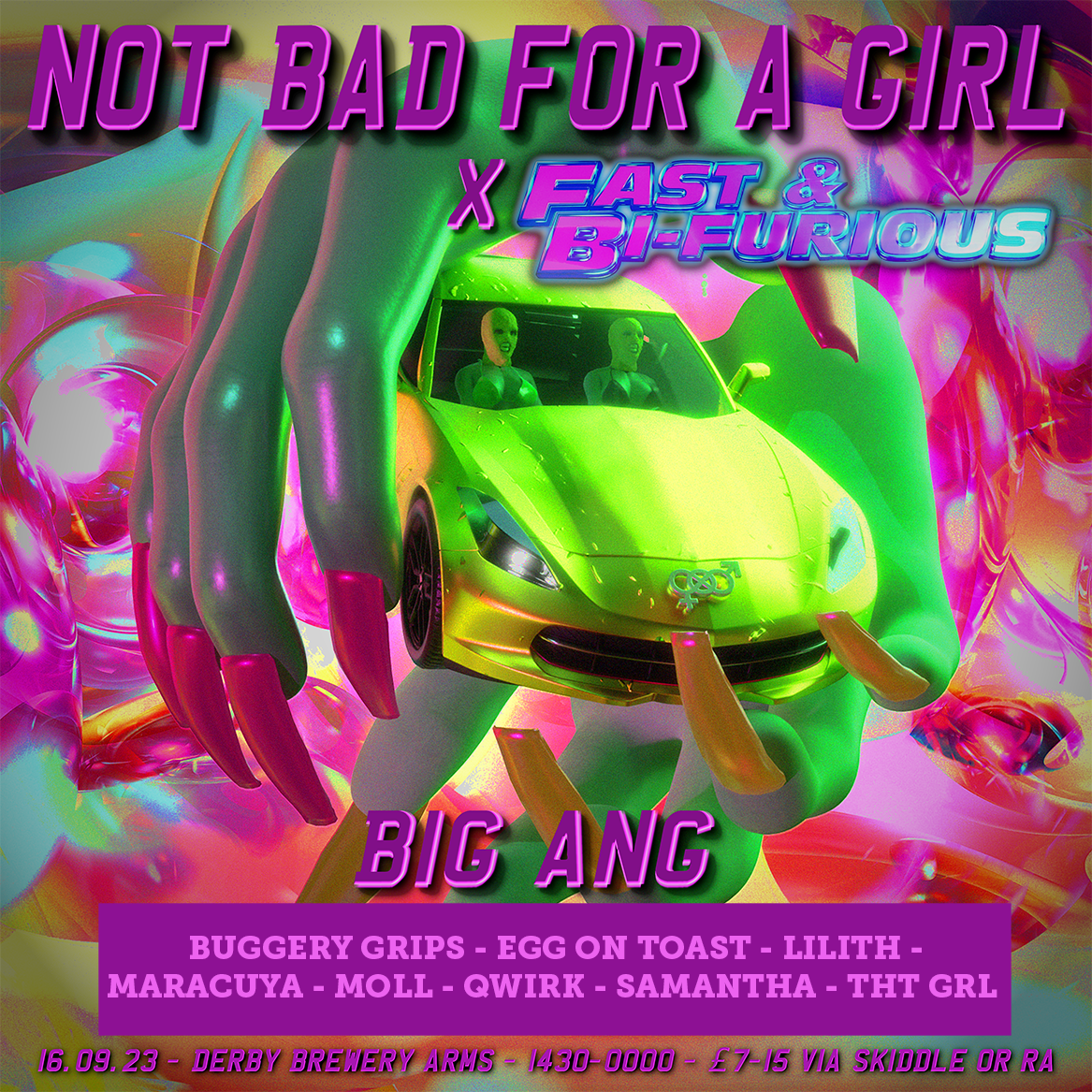 Not Bad For A Girl x FAST & Bi-FURIOUS: Big Ang at The DBA, Manchester