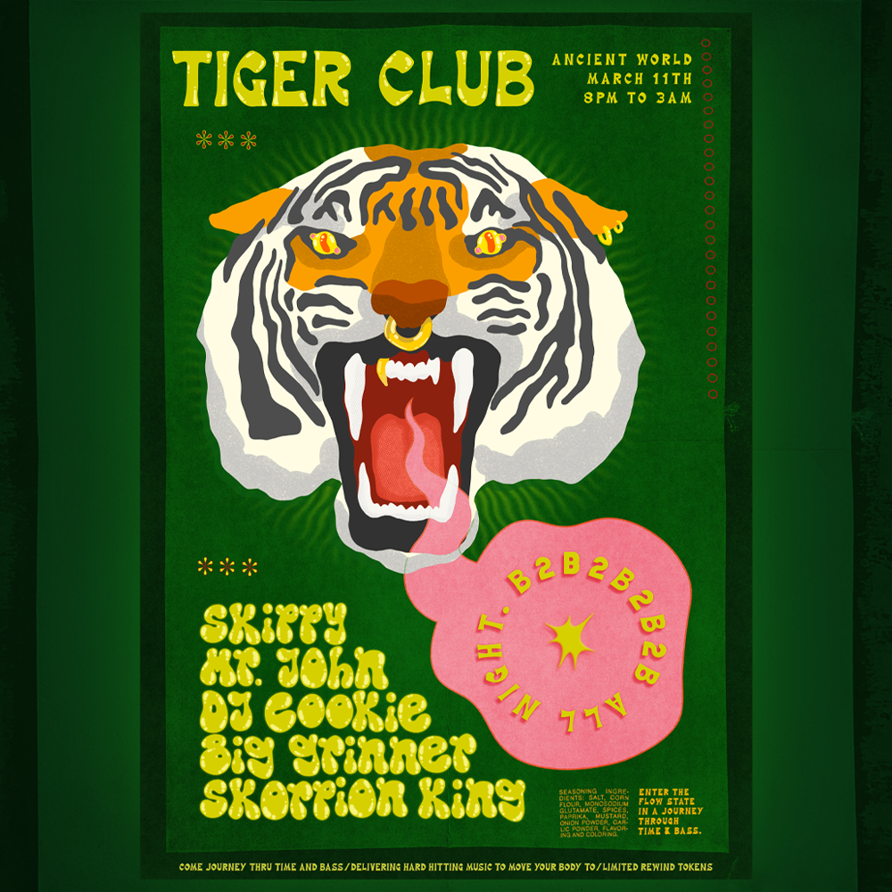 Tiger Club - A very unofficial Womad Afterparty at Ancient World, Adelaide