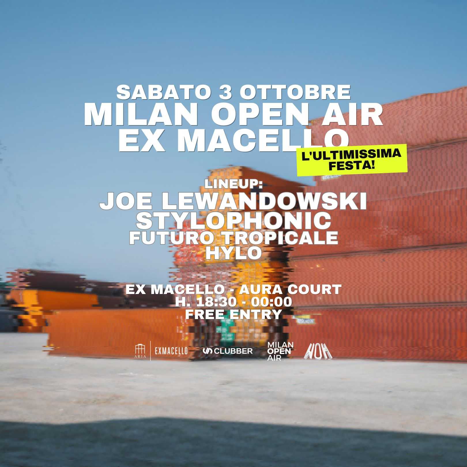 Milan Open Air all'Ex Macello - L'ultimo ballo insieme [free party]