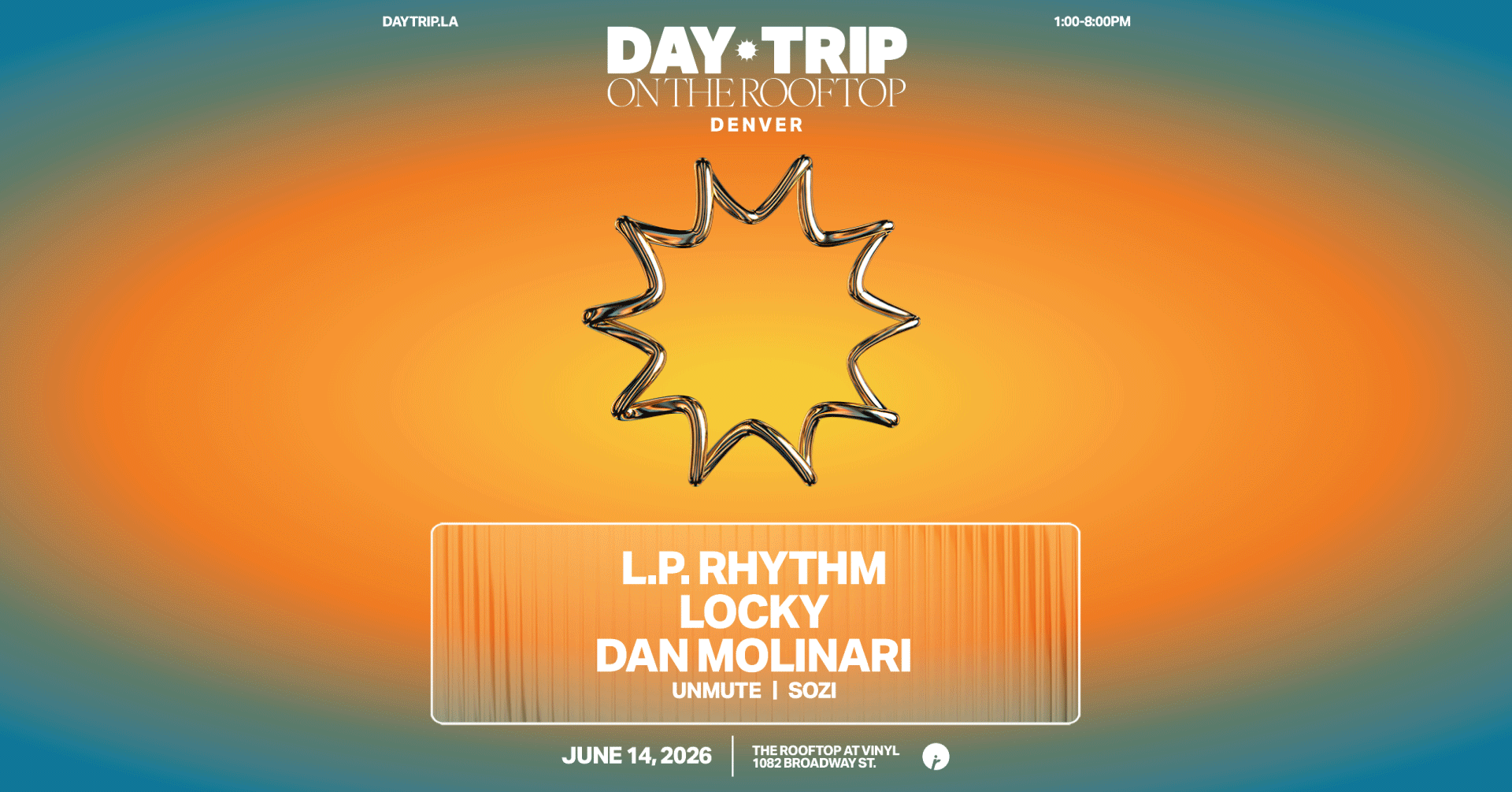 Day Trip On The Rooftop: L.P. Rhythm, Locky, Dan Molinari at Club