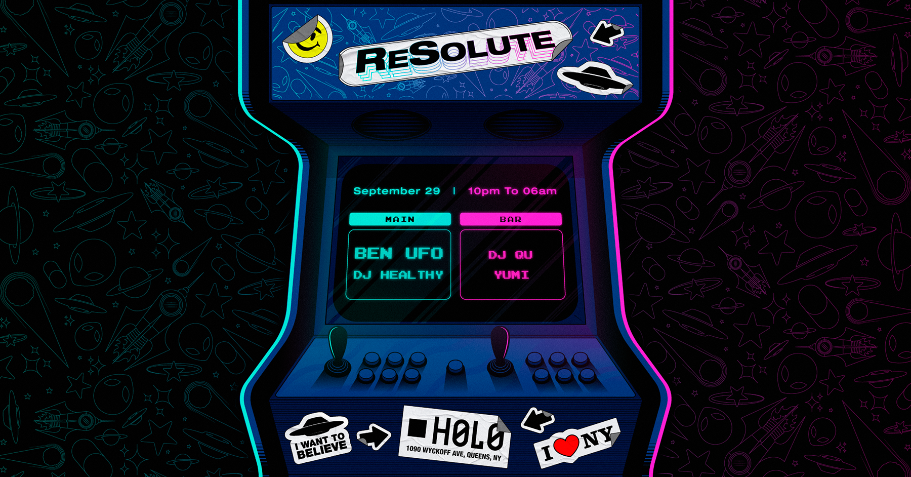 ReSolute with Ben UFO, DJ Qu, DJ Healthy & Yumi at H0L0, New York