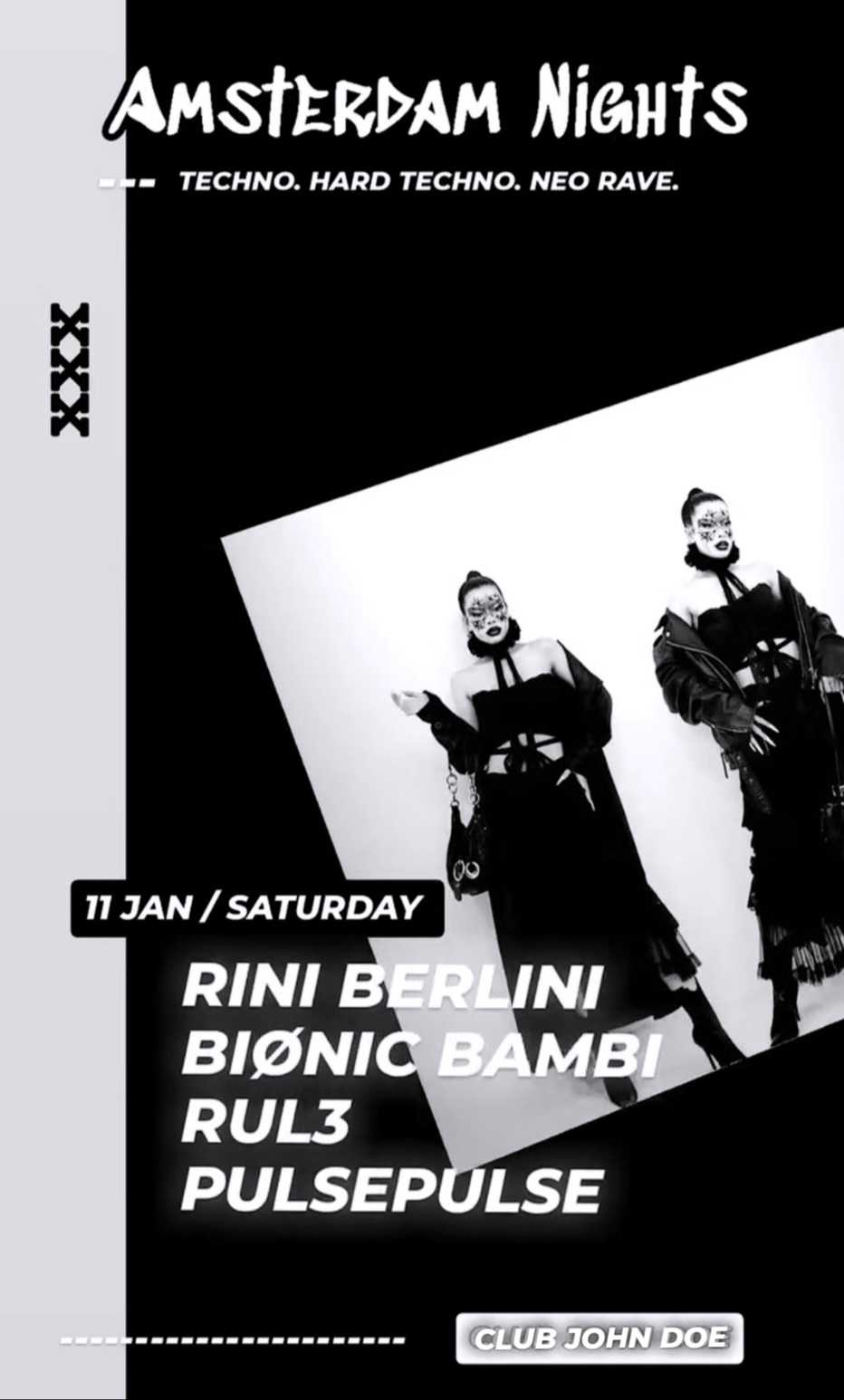 Amsterdam Techno Sessions w Yunhee (Olympus Records) & Marco Ramos  (Illegal Alien Records) bij John Doe, Amsterdam