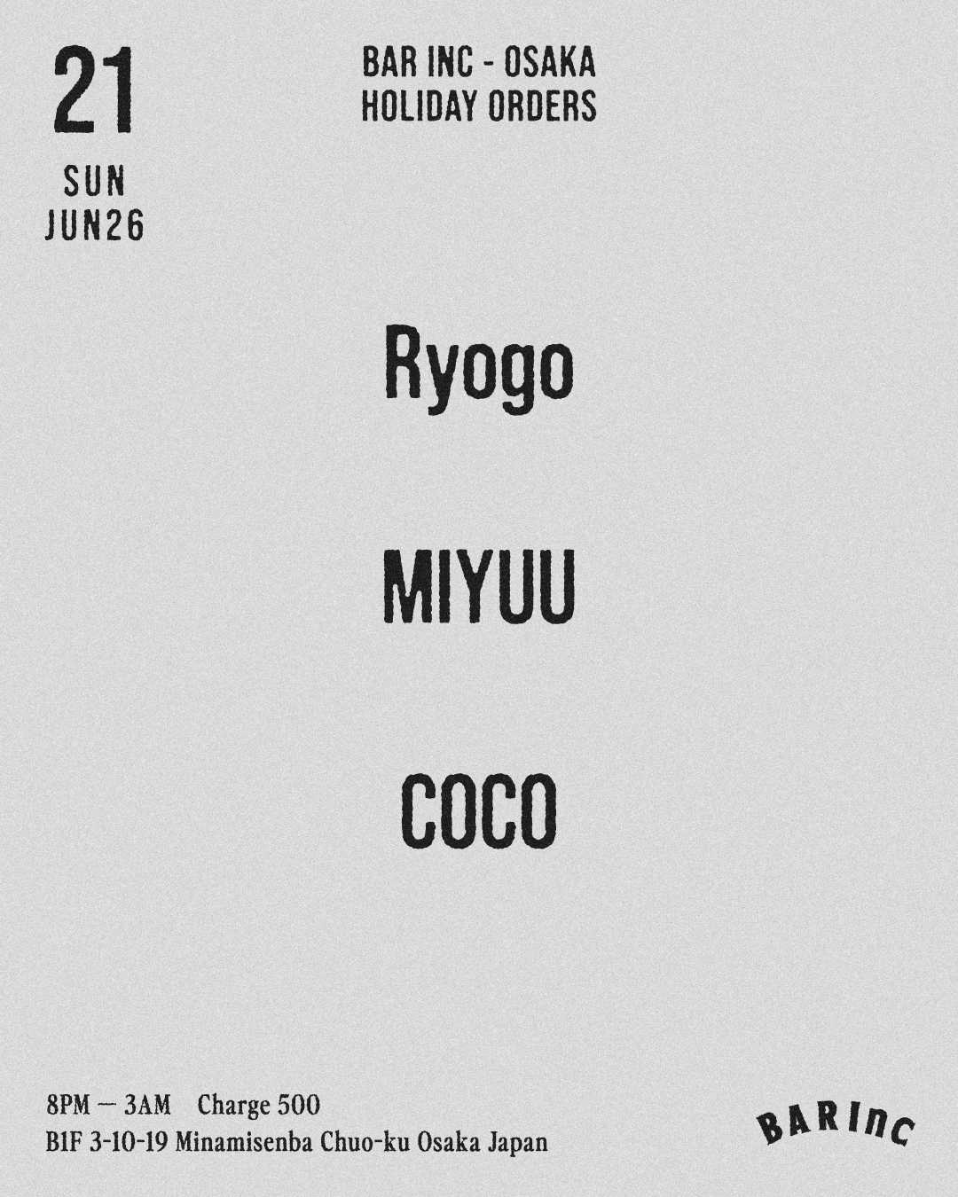 Upcoming Events in Osaka · Get Your Tickets On RA