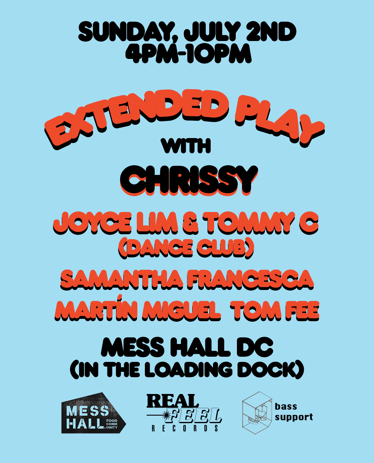 Extended Play & Dance Club with Chrissy at TBA - Mess Hall DC, Washington DC