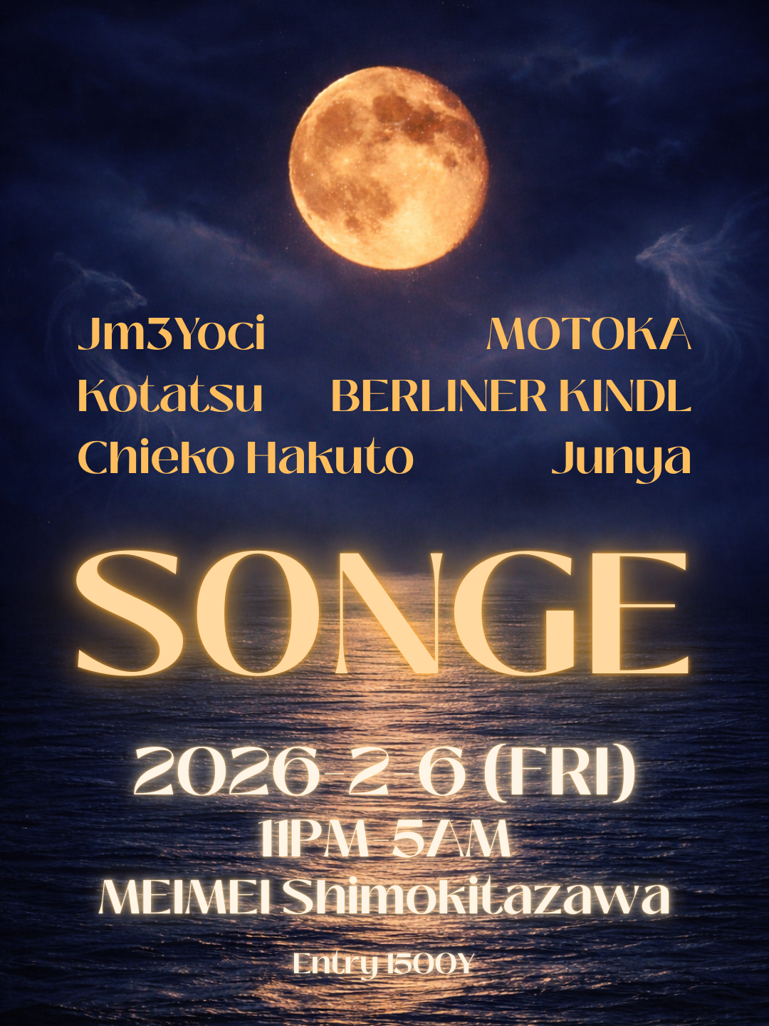 SONGE Vol.1 at MEIMEI, Tokyo