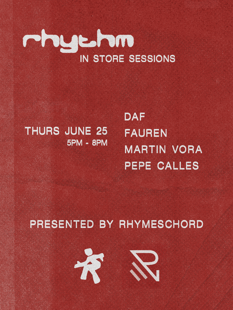 Rhythm x Rhymeschord In Store Session at Rhythm, Toronto